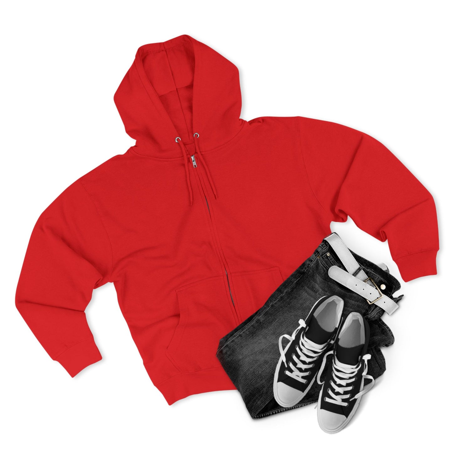 Unisex Zip Hoodie - Inspirational Message: Be Brave, Be Kind, Be Different