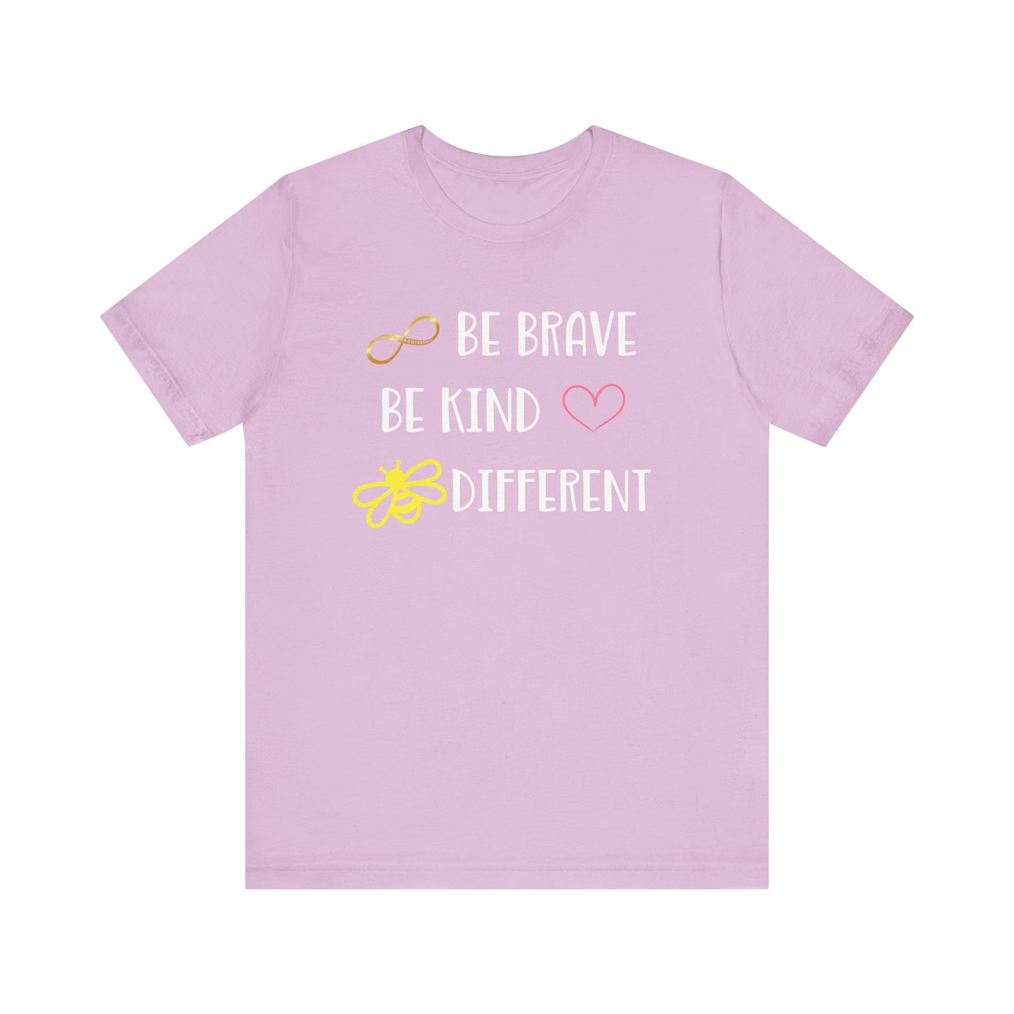 Positive Vibes Unisex Jersey Tee with Heart & Infinity Design