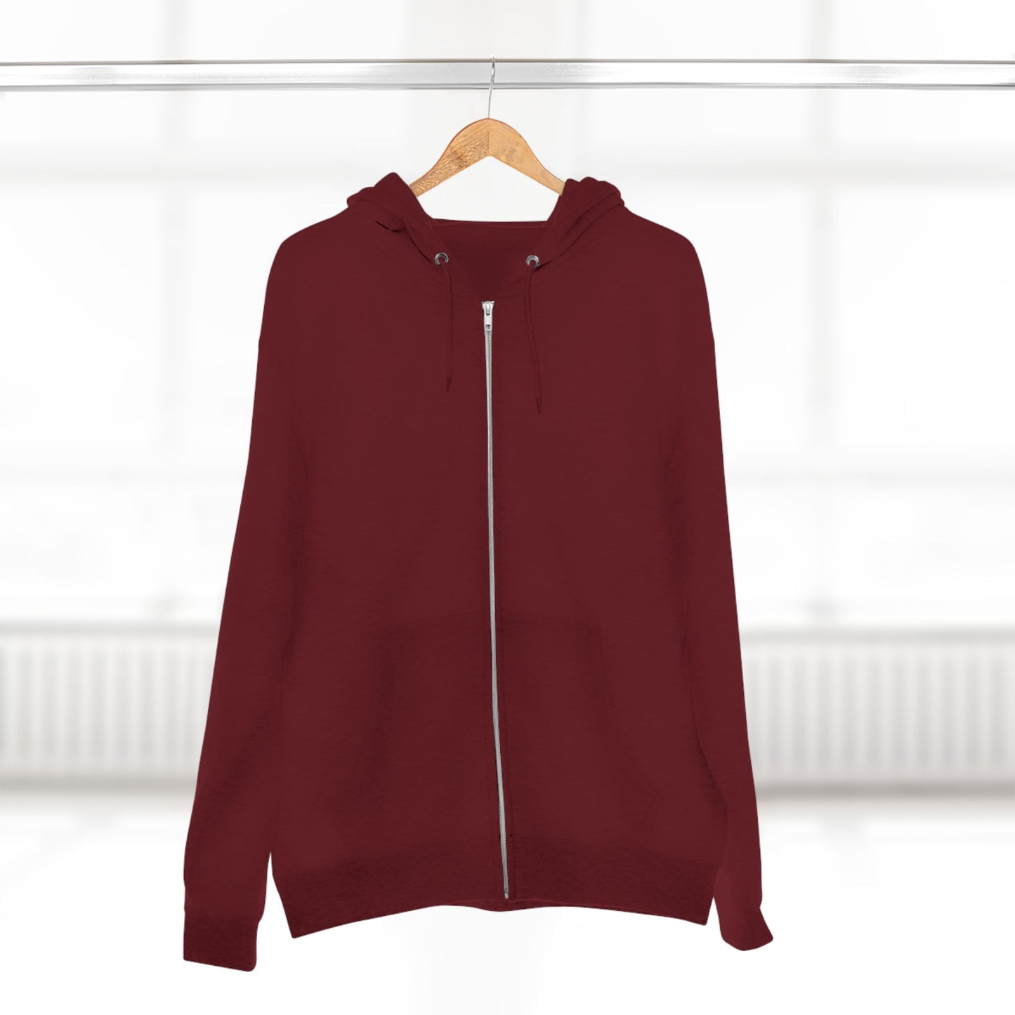 Unisex Zip Hoodie - Inspirational Message: Be Brave, Be Kind, Be Different