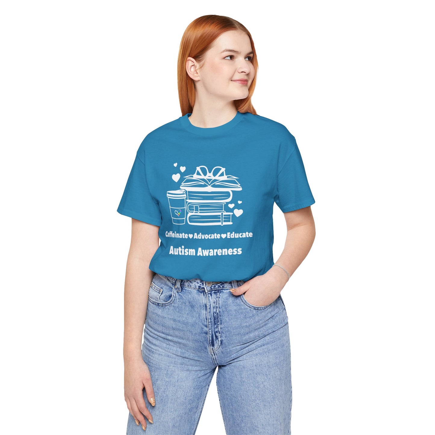 Caffeinate Advocate Educate Unisex Jersey Short Sleeve Tee