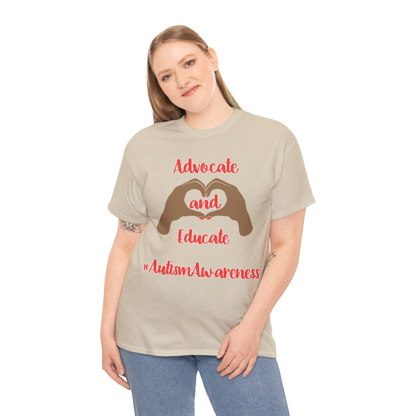 "Advocate and Educate" Unisex Heavy Cotton Tee