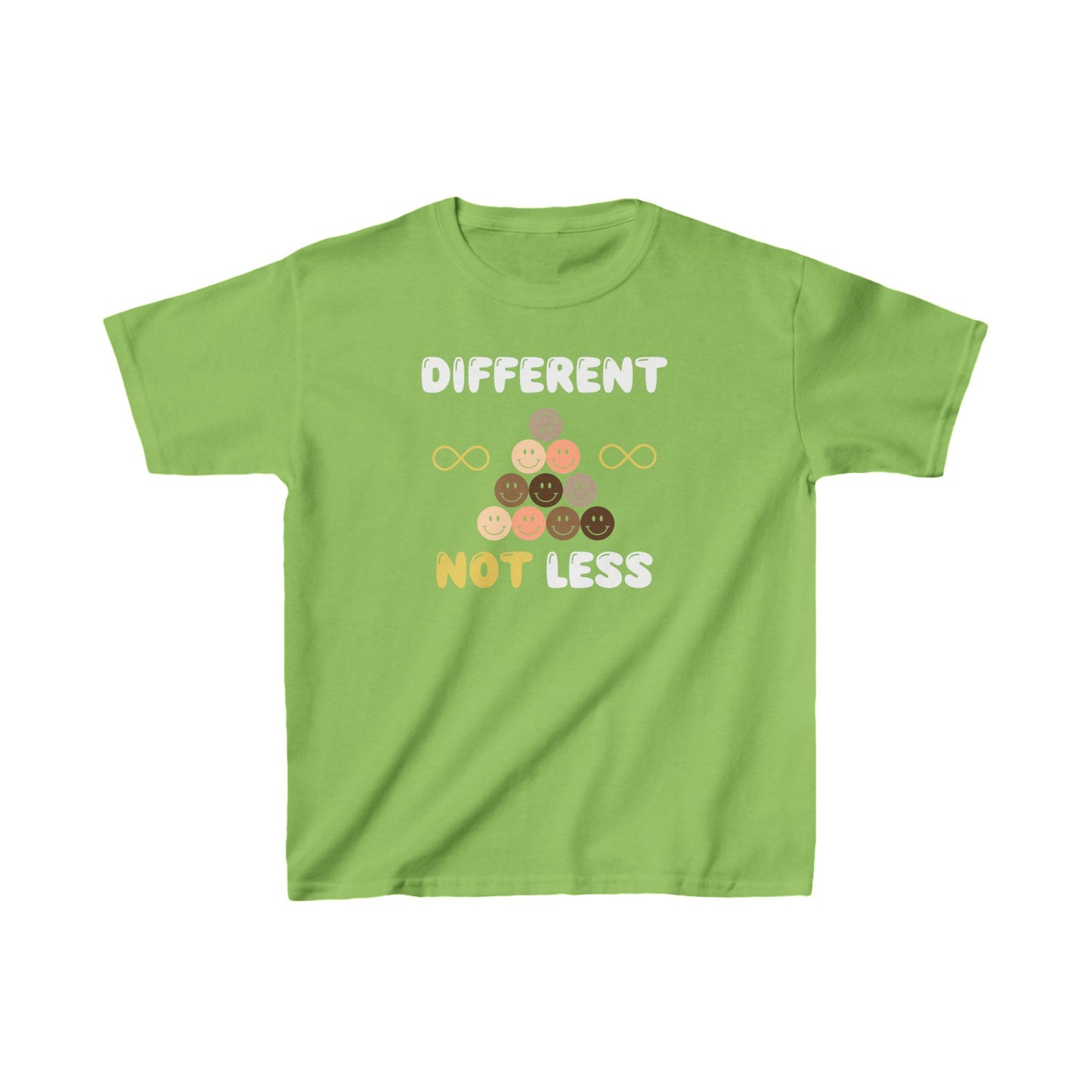 "Different NOT Less" Kids Heavy Cotton™ Tee