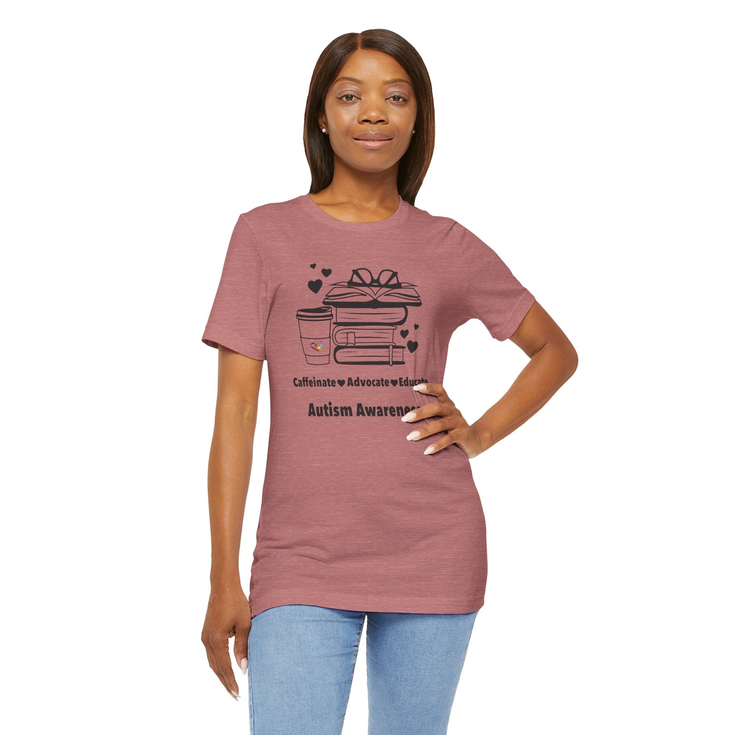 Caffeinate Advocate Educate Tee