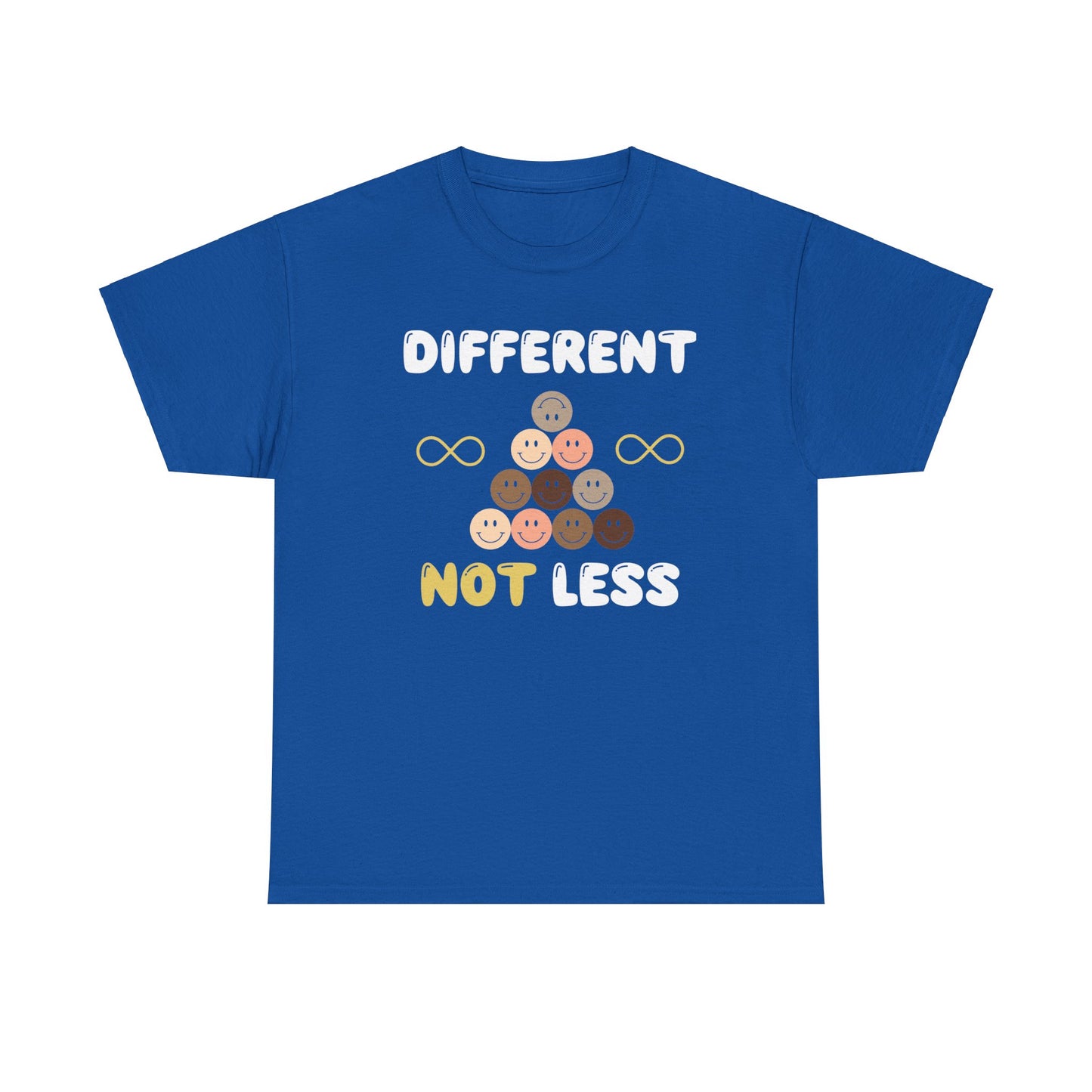 Different NOT Less (no hashtag) Unisex Heavy Cotton Tee