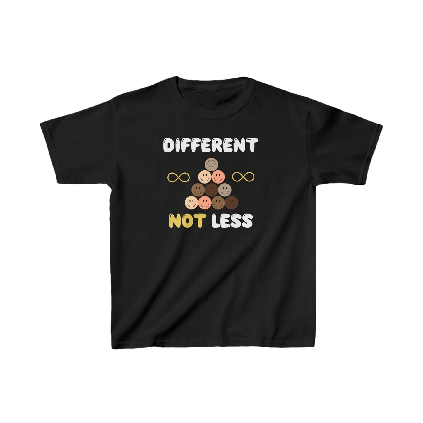 "Different NOT Less" Kids Heavy Cotton™ Tee