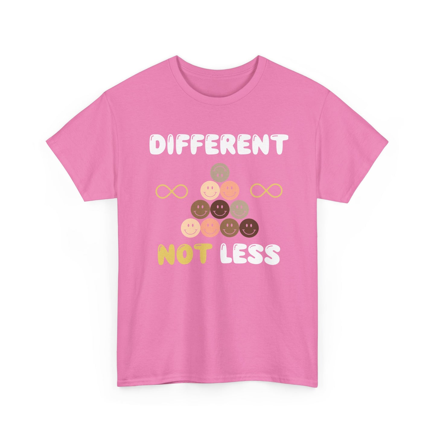 Different NOT Less (no hashtag) Unisex Heavy Cotton Tee