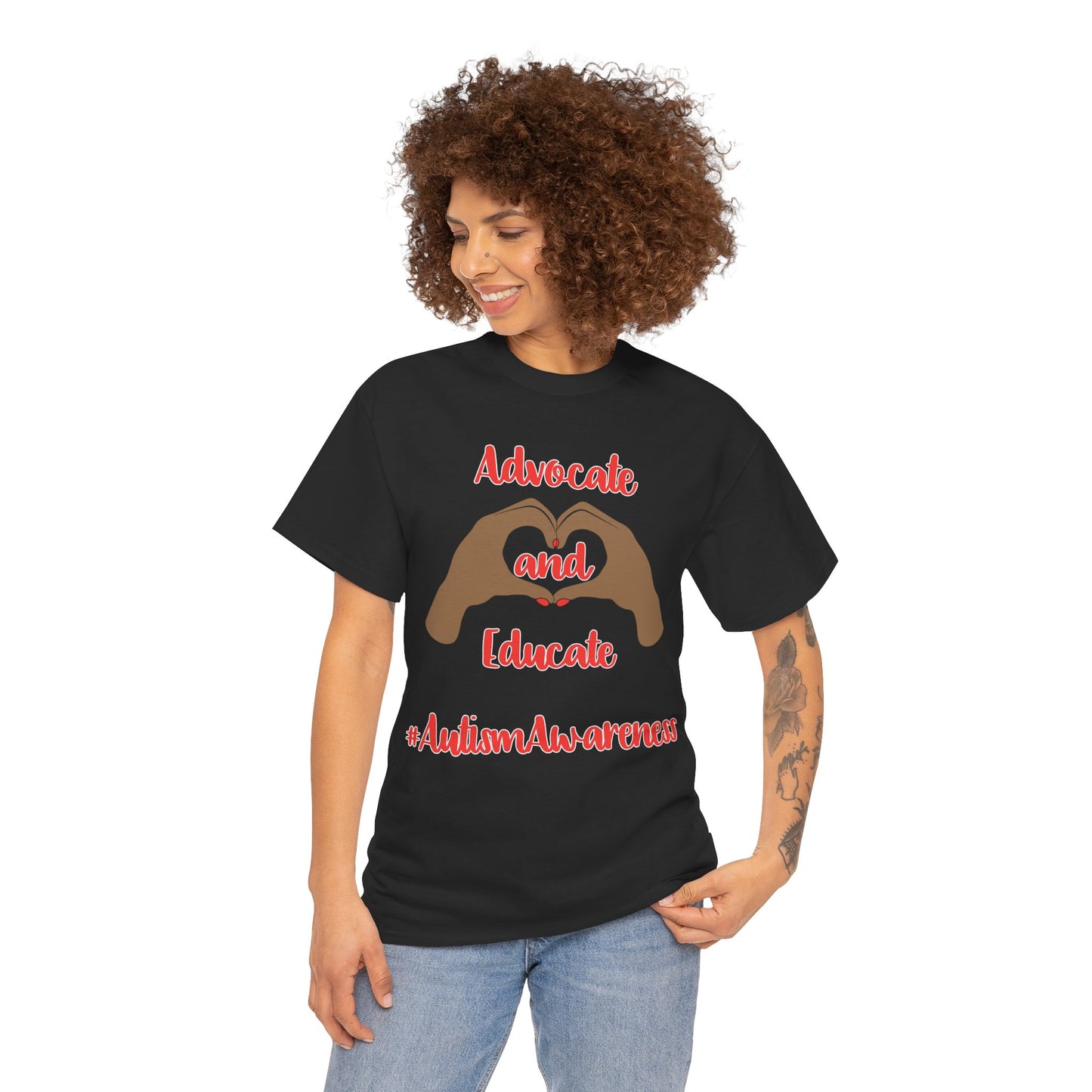 "Advocate and Educate" Unisex Heavy Cotton Tee