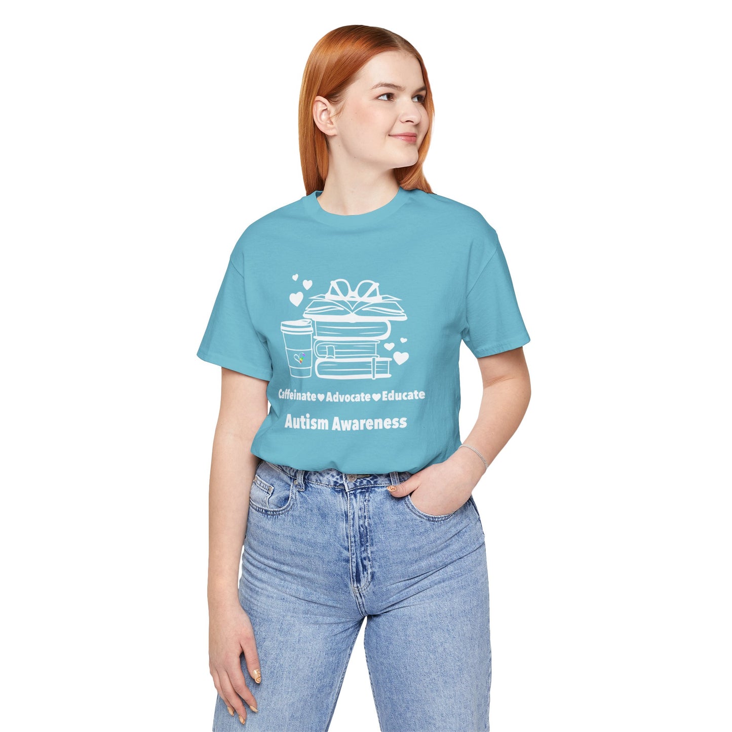 Caffeinate Advocate Educate Unisex Jersey Short Sleeve Tee