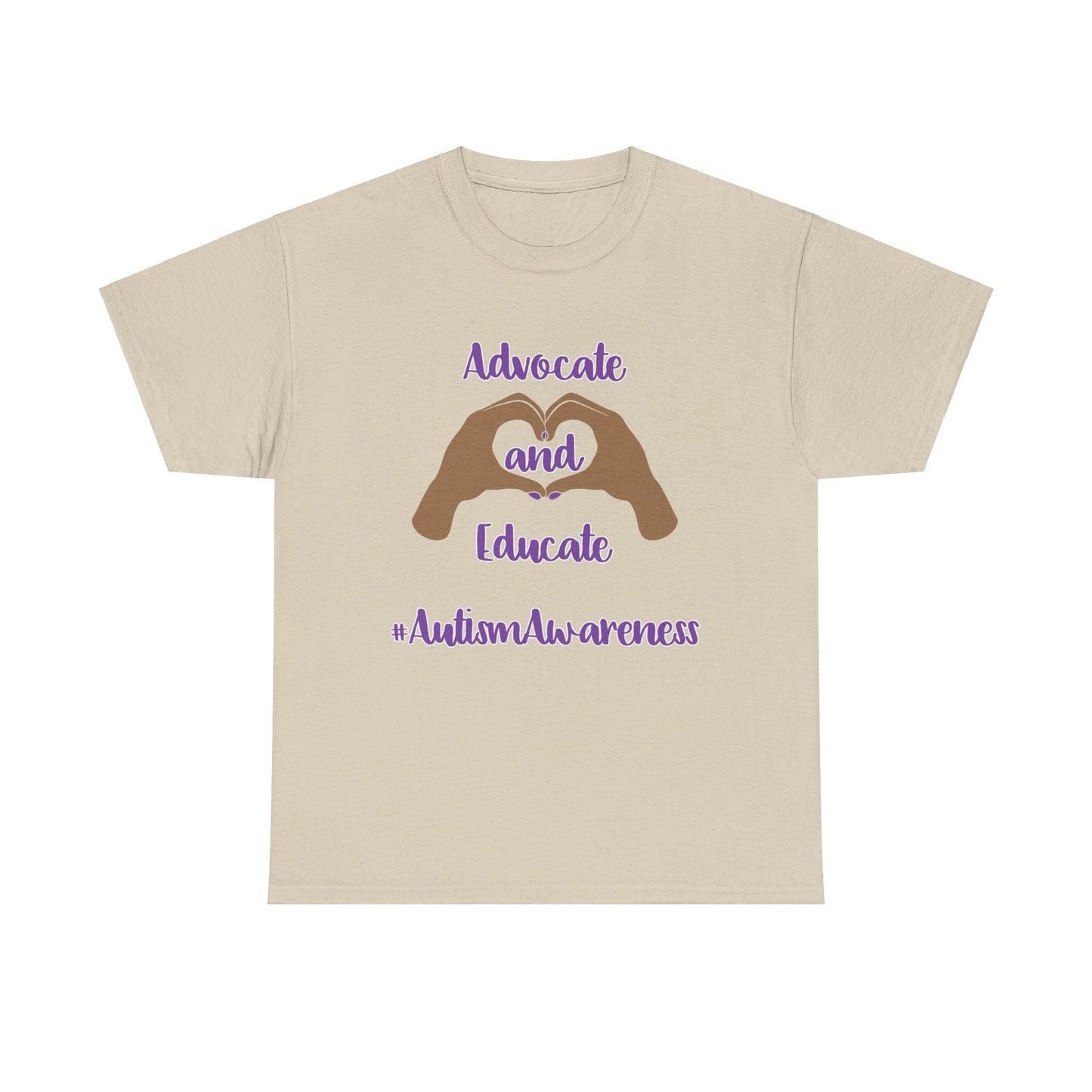 "Advocate and Educate"  Unisex Heavy Cotton Tee