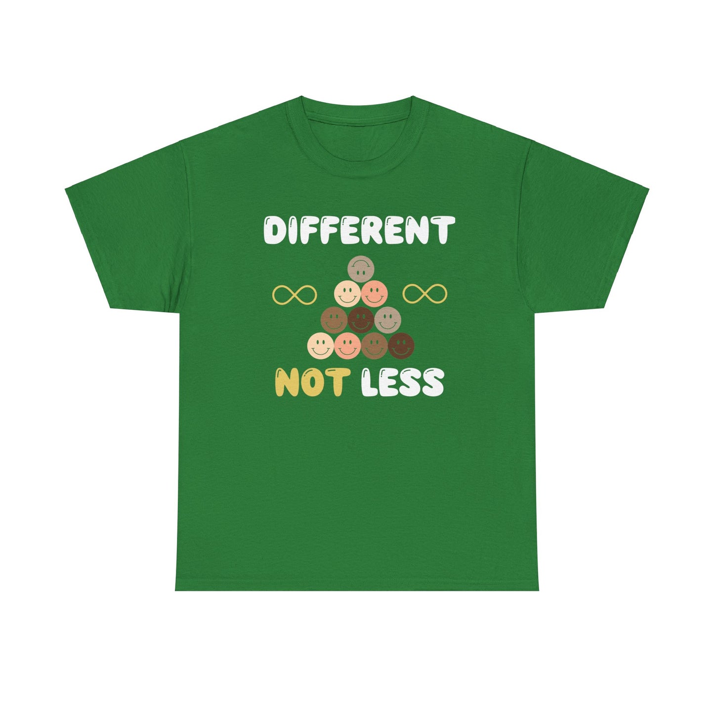 Different NOT Less (no hashtag) Unisex Heavy Cotton Tee