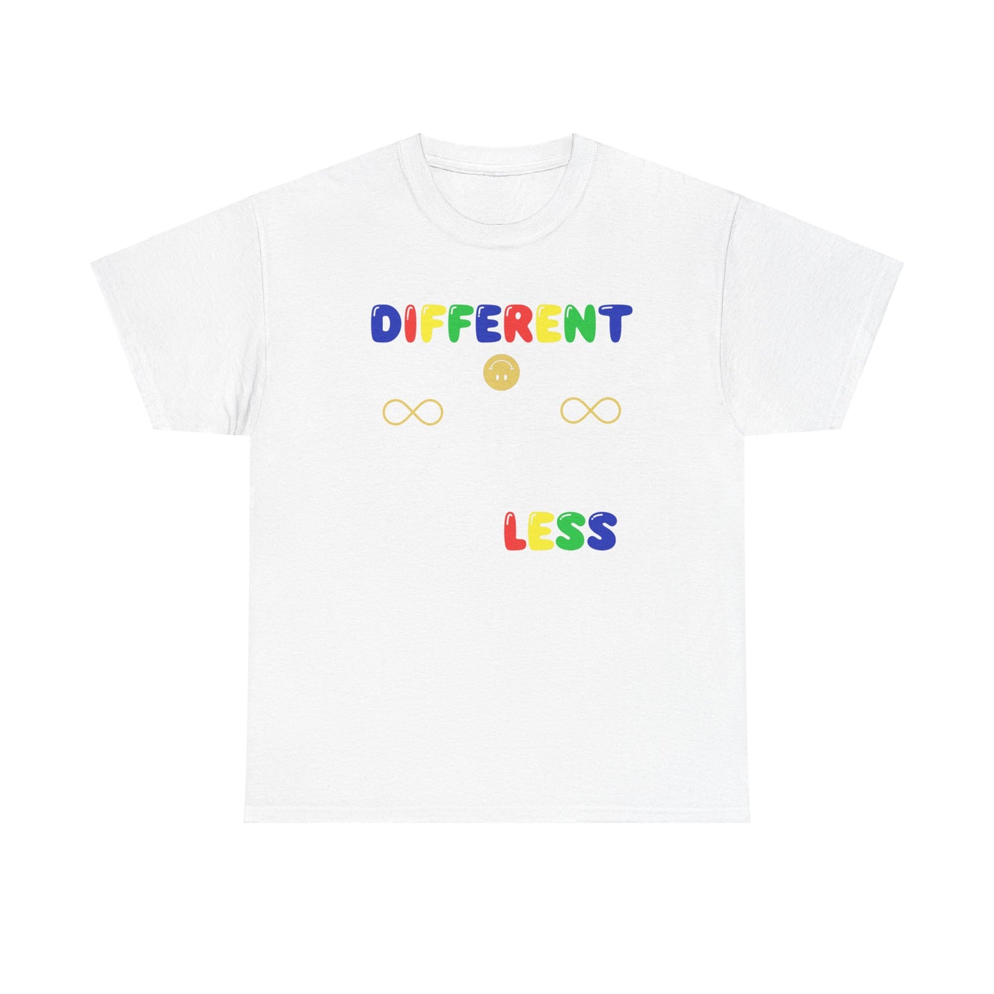 Different NOT Less Colorful (no hashtag) Unisex Heavy Cotton Tee