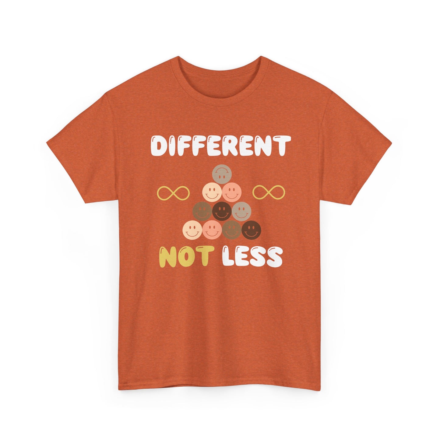 Different NOT Less (no hashtag) Unisex Heavy Cotton Tee