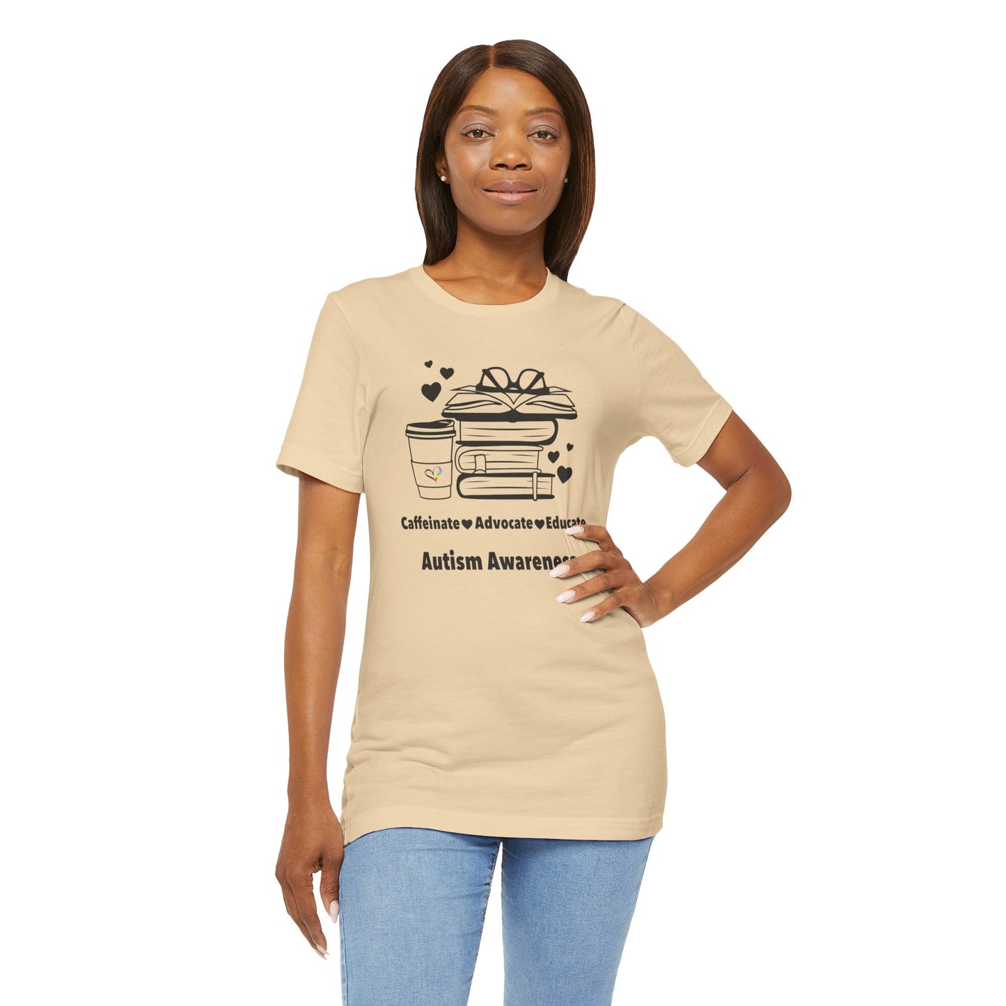 Caffeinate Advocate Educate Tee