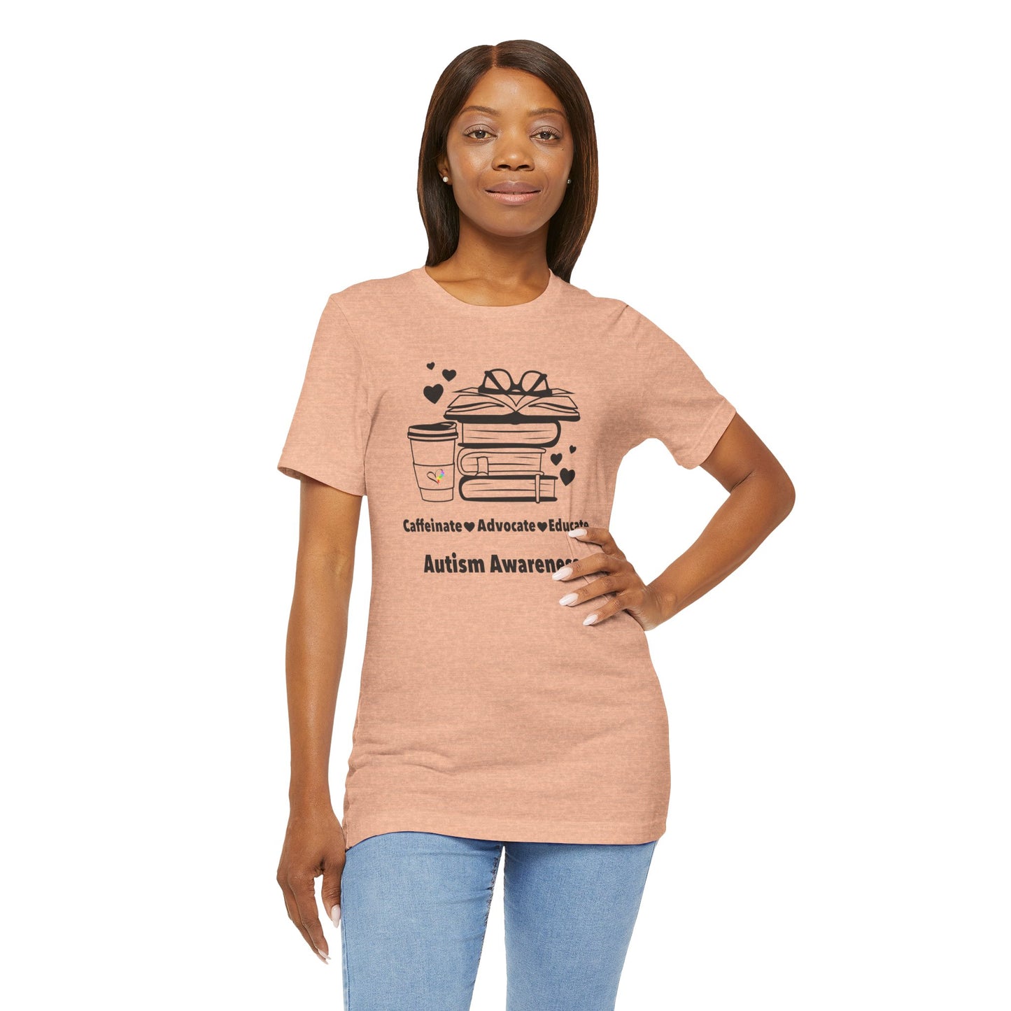 Caffeinate Advocate Educate Tee