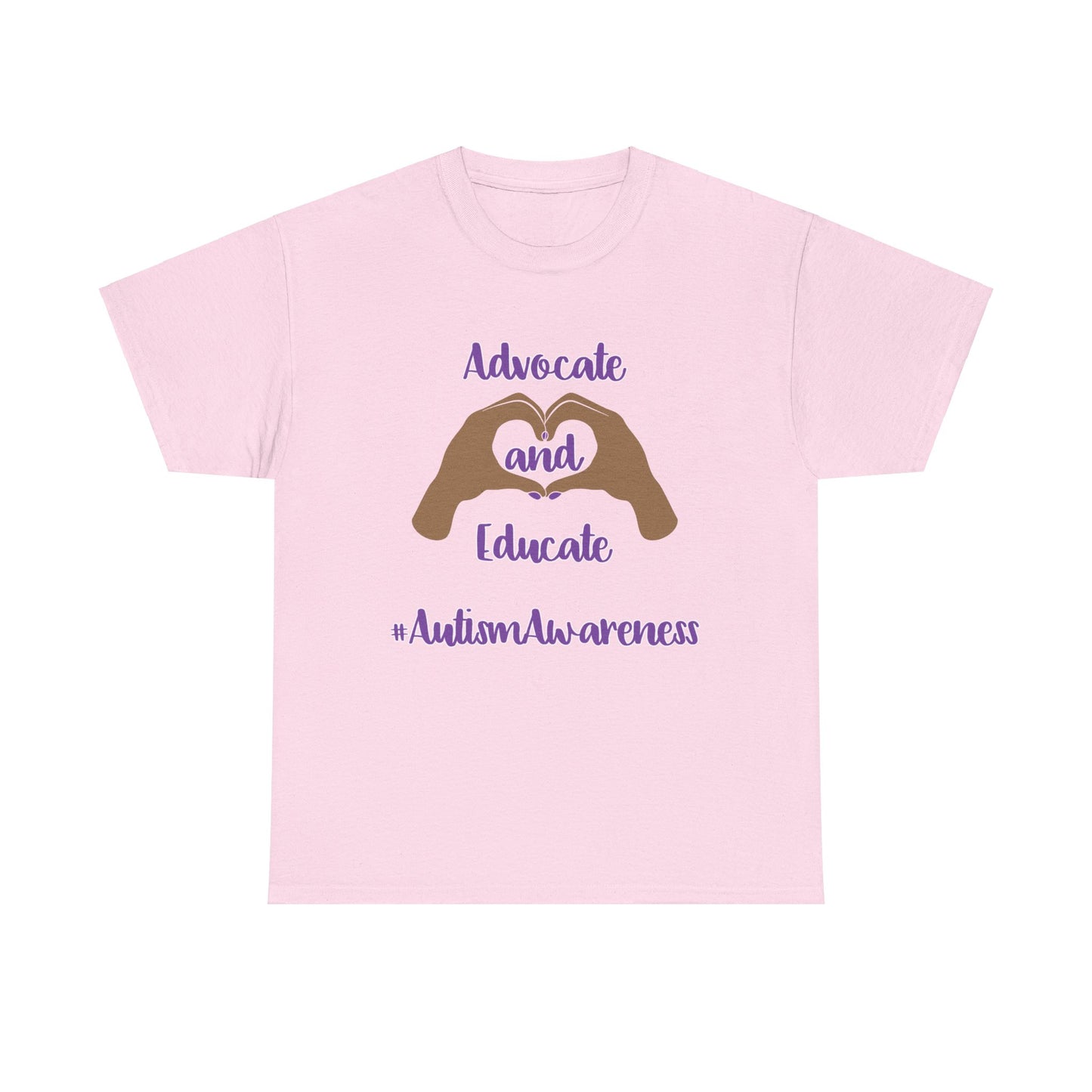 "Advocate and Educate"  Unisex Heavy Cotton Tee