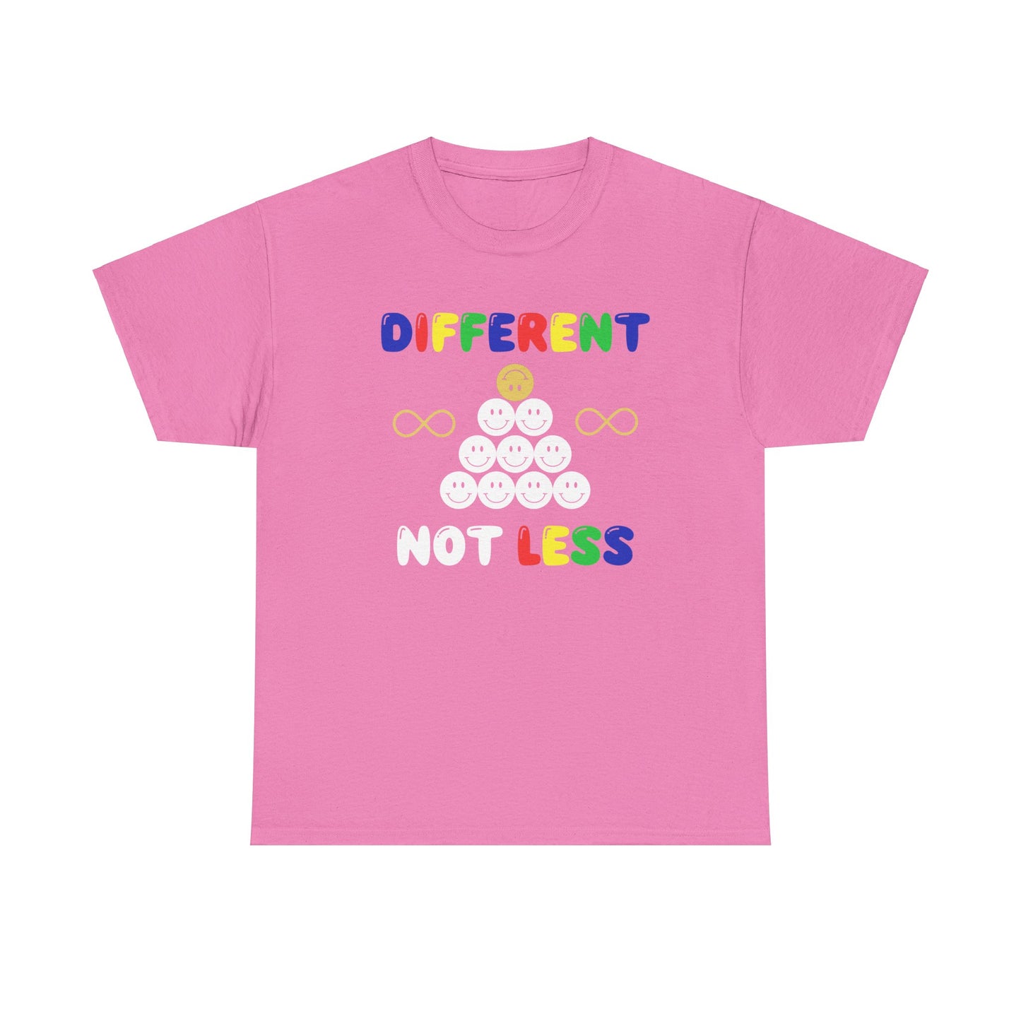 Different NOT Less Colorful (no hashtag) Unisex Heavy Cotton Tee