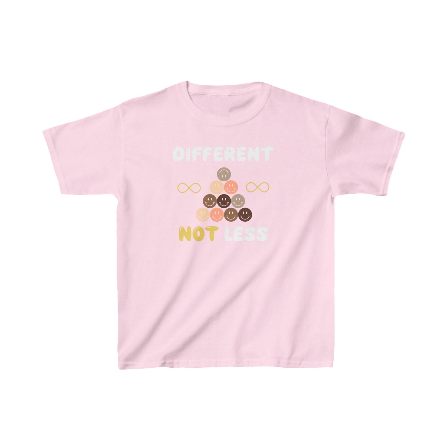 "Different NOT Less" Kids Heavy Cotton™ Tee