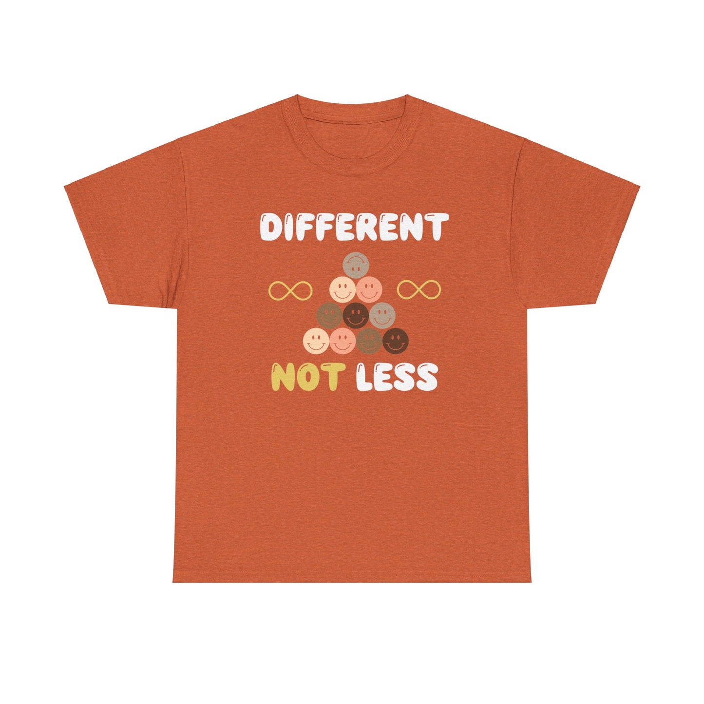 Different NOT Less (no hashtag) Unisex Heavy Cotton Tee