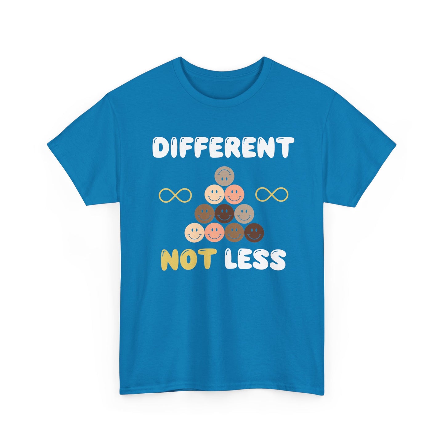 Different NOT Less (no hashtag) Unisex Heavy Cotton Tee