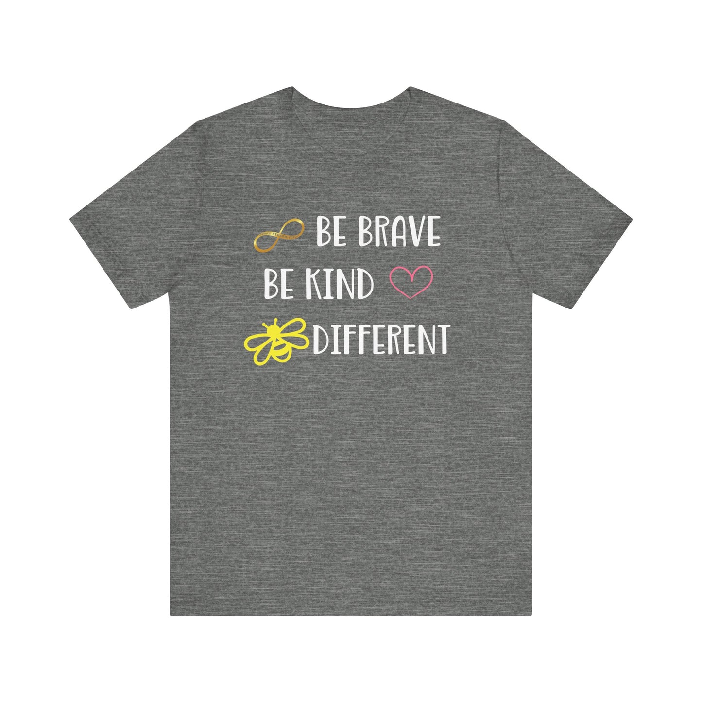 Positive Vibes Unisex Jersey Tee with Heart & Infinity Design