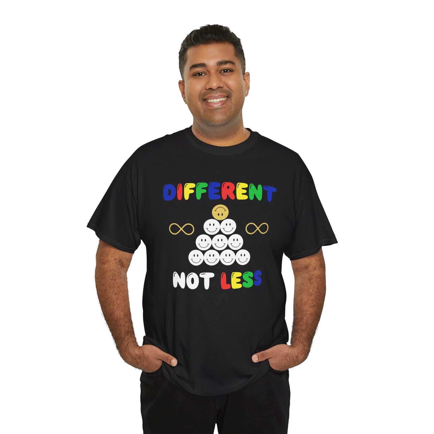 Different NOT Less Colorful (no hashtag) Unisex Heavy Cotton Tee