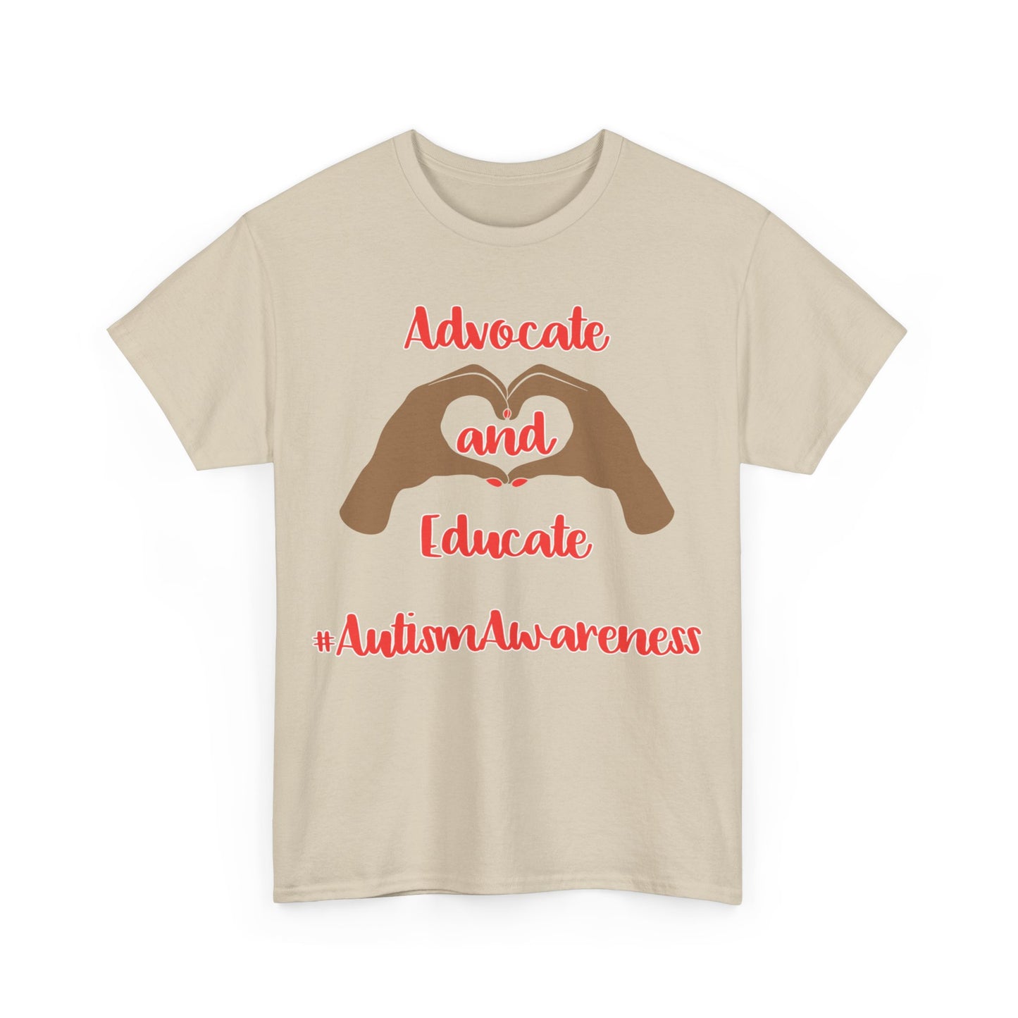 "Advocate and Educate" Unisex Heavy Cotton Tee