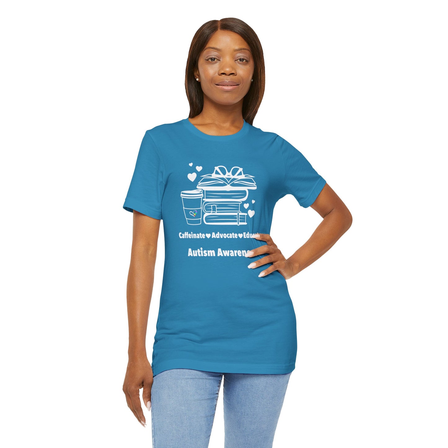 Caffeinate Advocate Educate Unisex Jersey Short Sleeve Tee