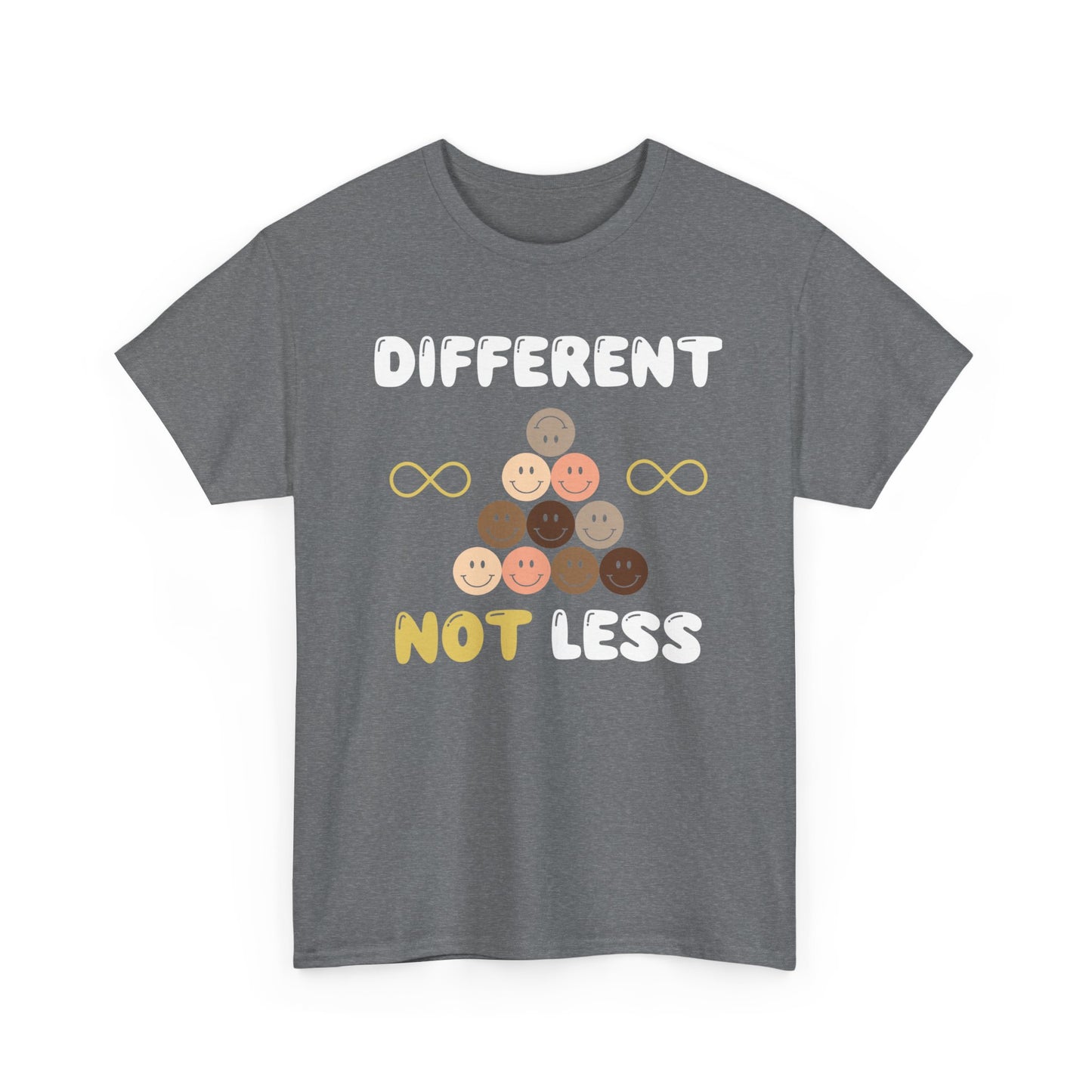 Different NOT Less (no hashtag) Unisex Heavy Cotton Tee