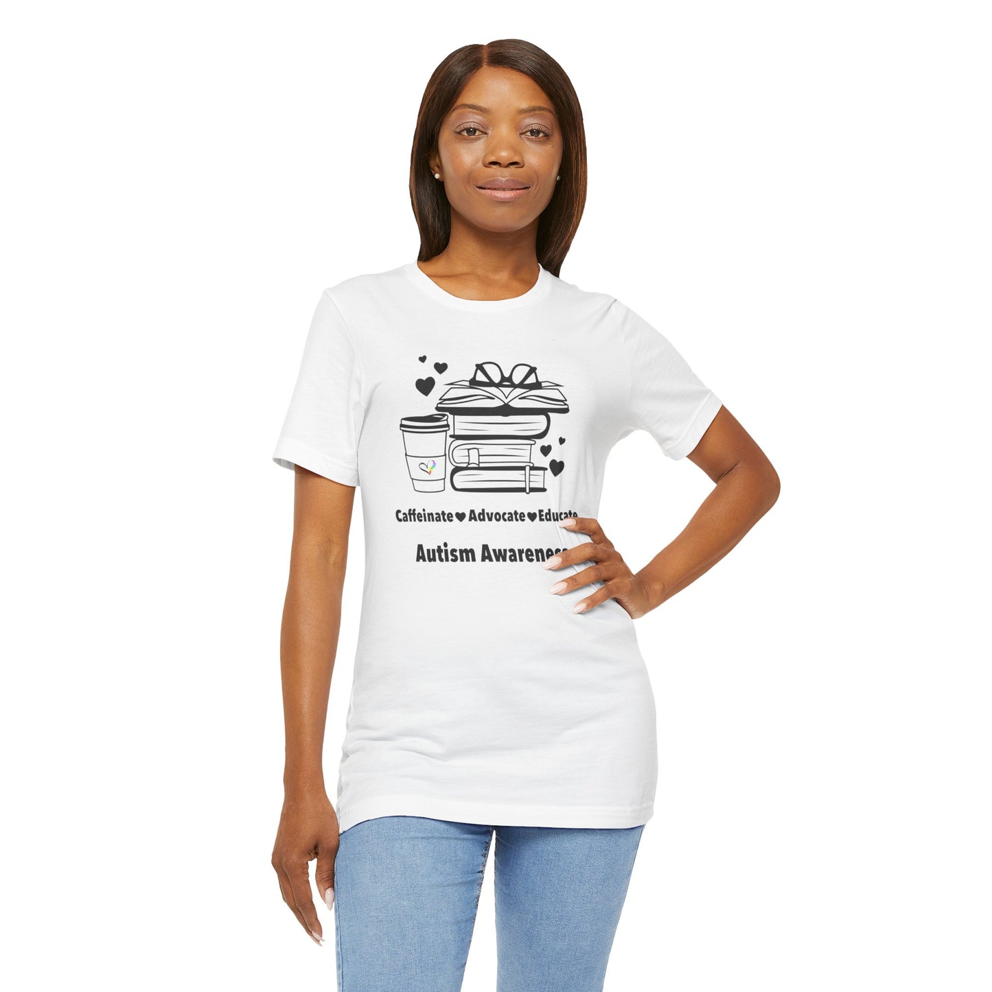 Caffeinate Advocate Educate Tee