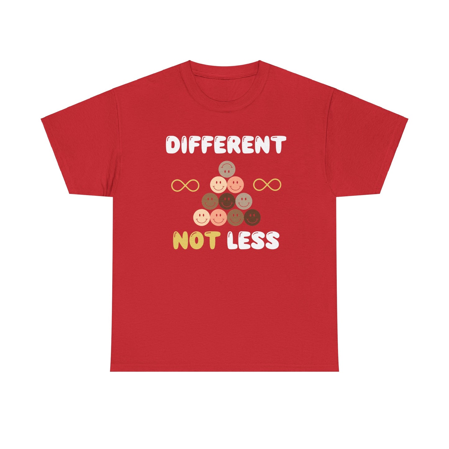 Different NOT Less (no hashtag) Unisex Heavy Cotton Tee