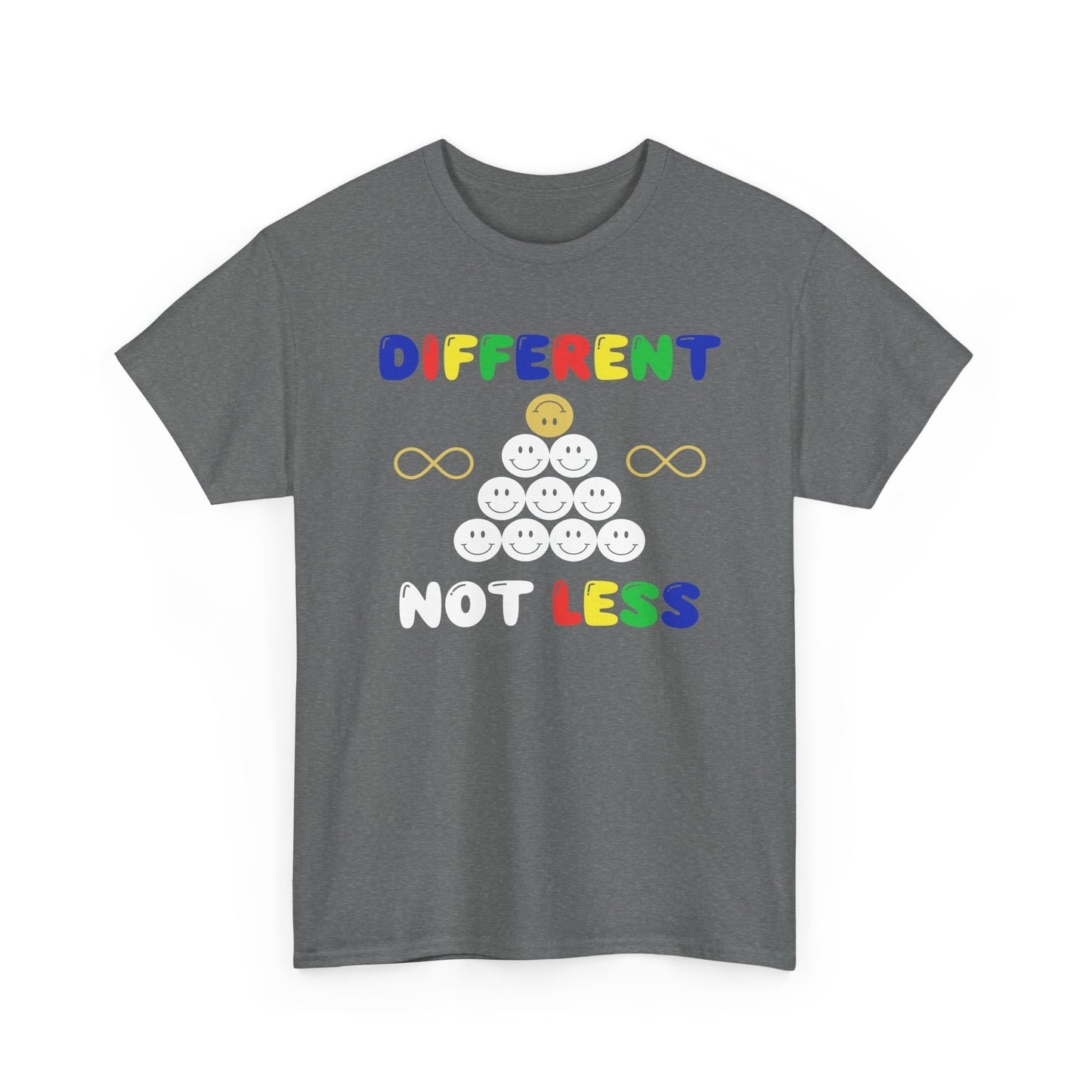 Different NOT Less Colorful (no hashtag) Unisex Heavy Cotton Tee