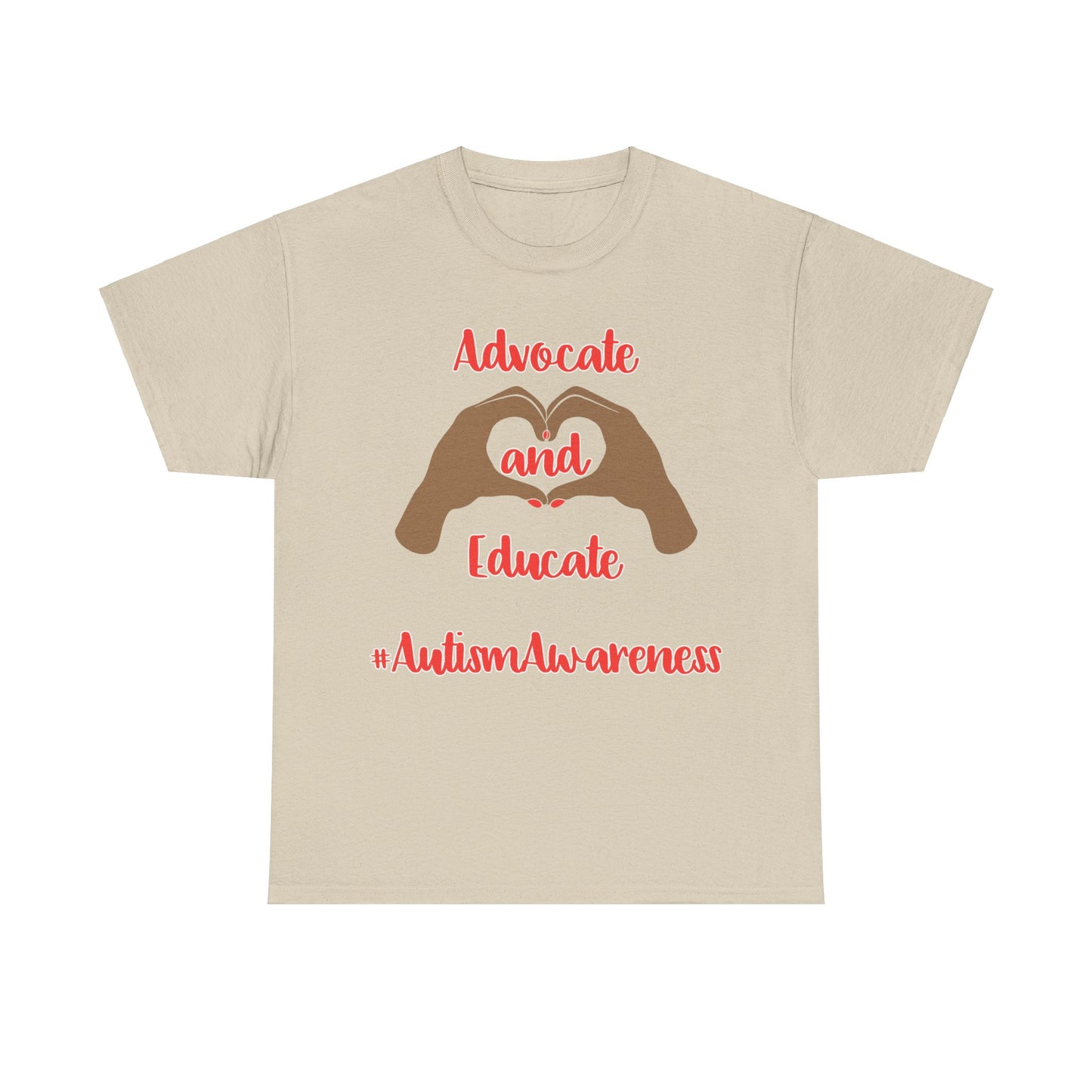 "Advocate and Educate" Unisex Heavy Cotton Tee