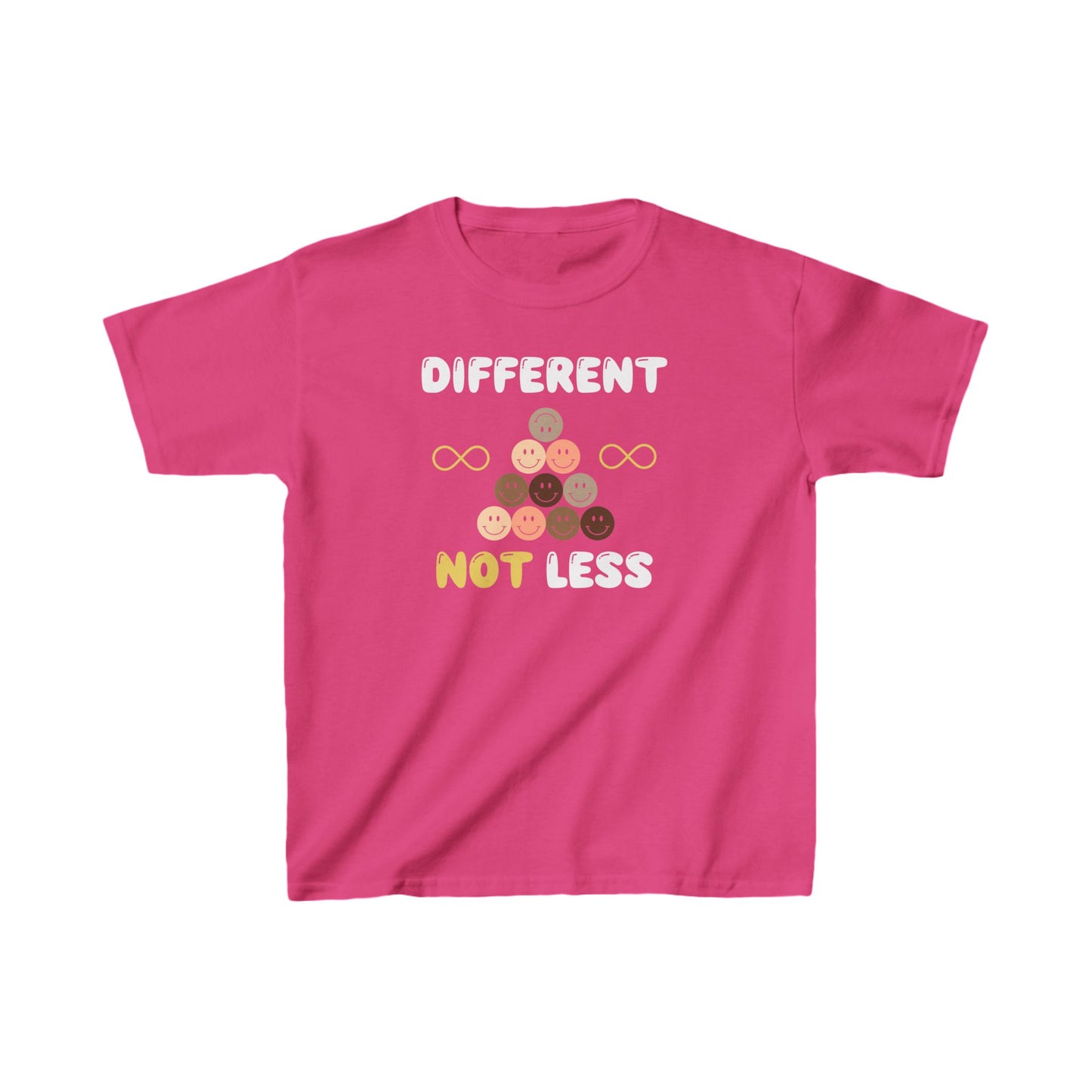 "Different NOT Less" Kids Heavy Cotton™ Tee