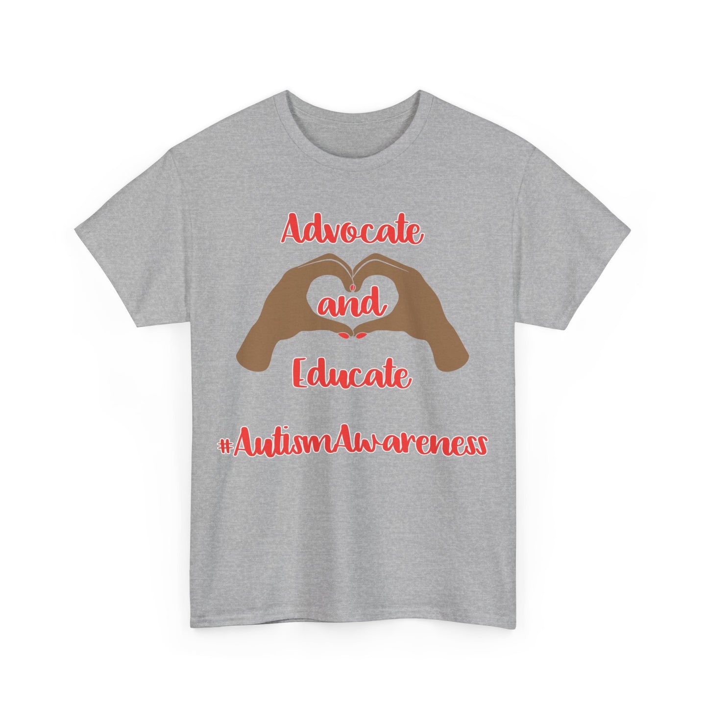 "Advocate and Educate" Unisex Heavy Cotton Tee