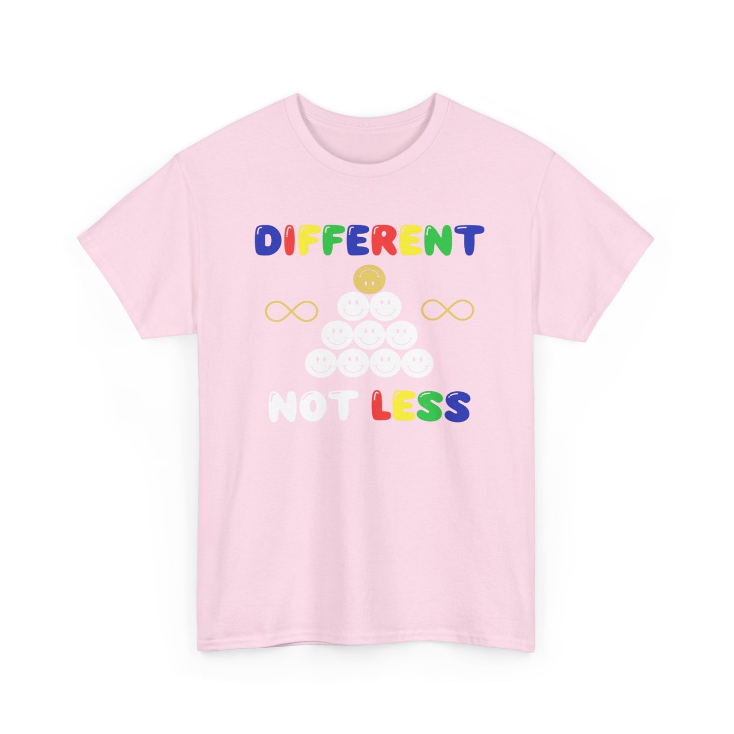 Different NOT Less Colorful (no hashtag) Unisex Heavy Cotton Tee