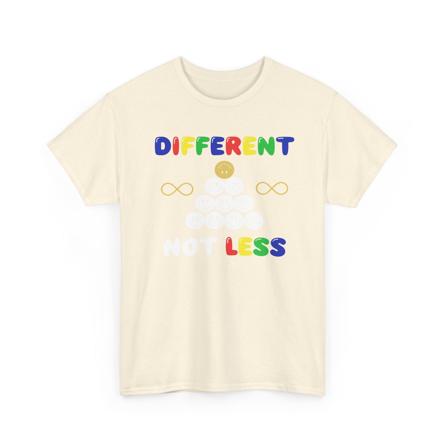 Different NOT Less Colorful (no hashtag) Unisex Heavy Cotton Tee