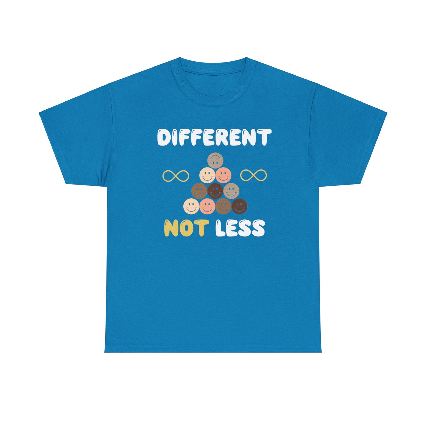 Different NOT Less (no hashtag) Unisex Heavy Cotton Tee