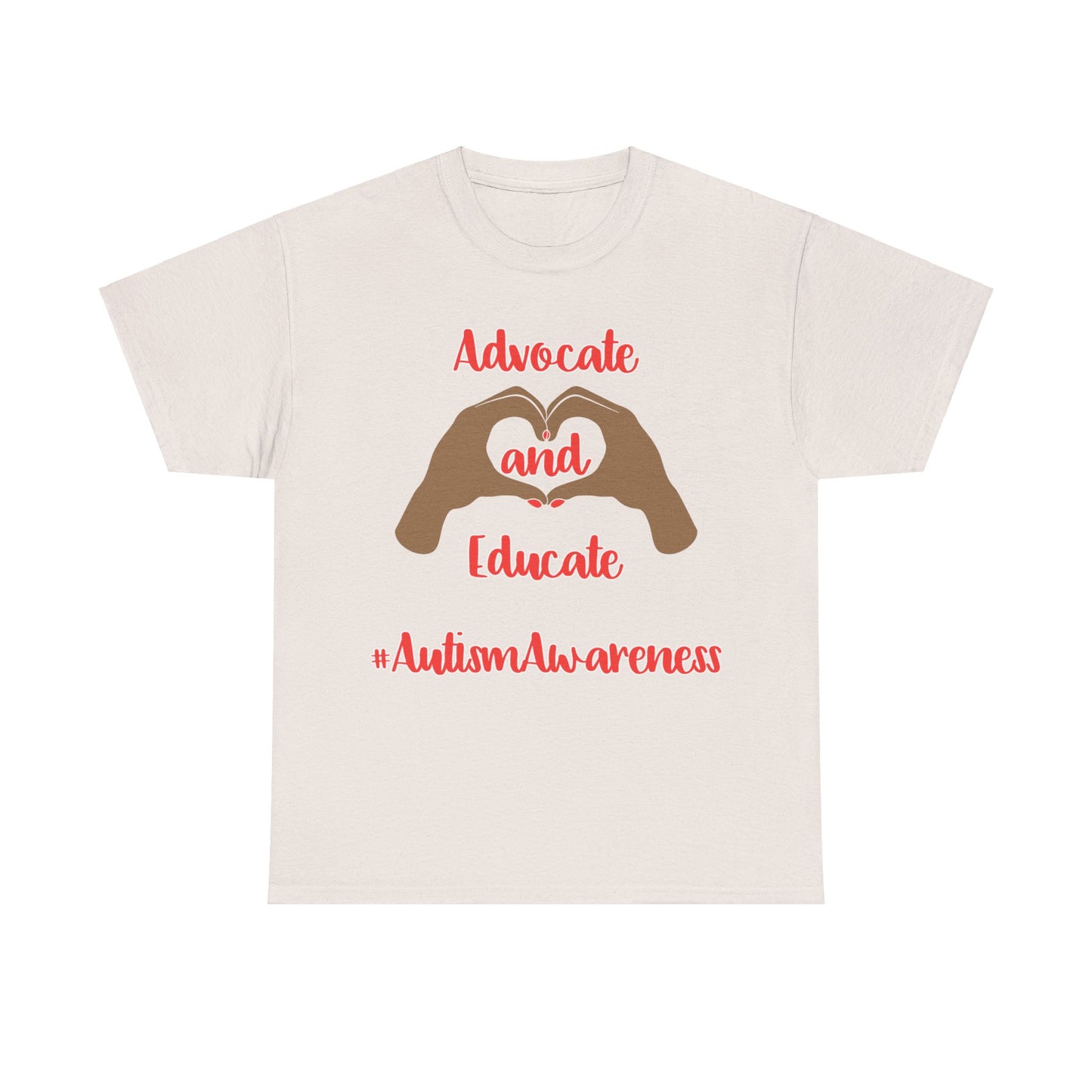 "Advocate and Educate" Unisex Heavy Cotton Tee