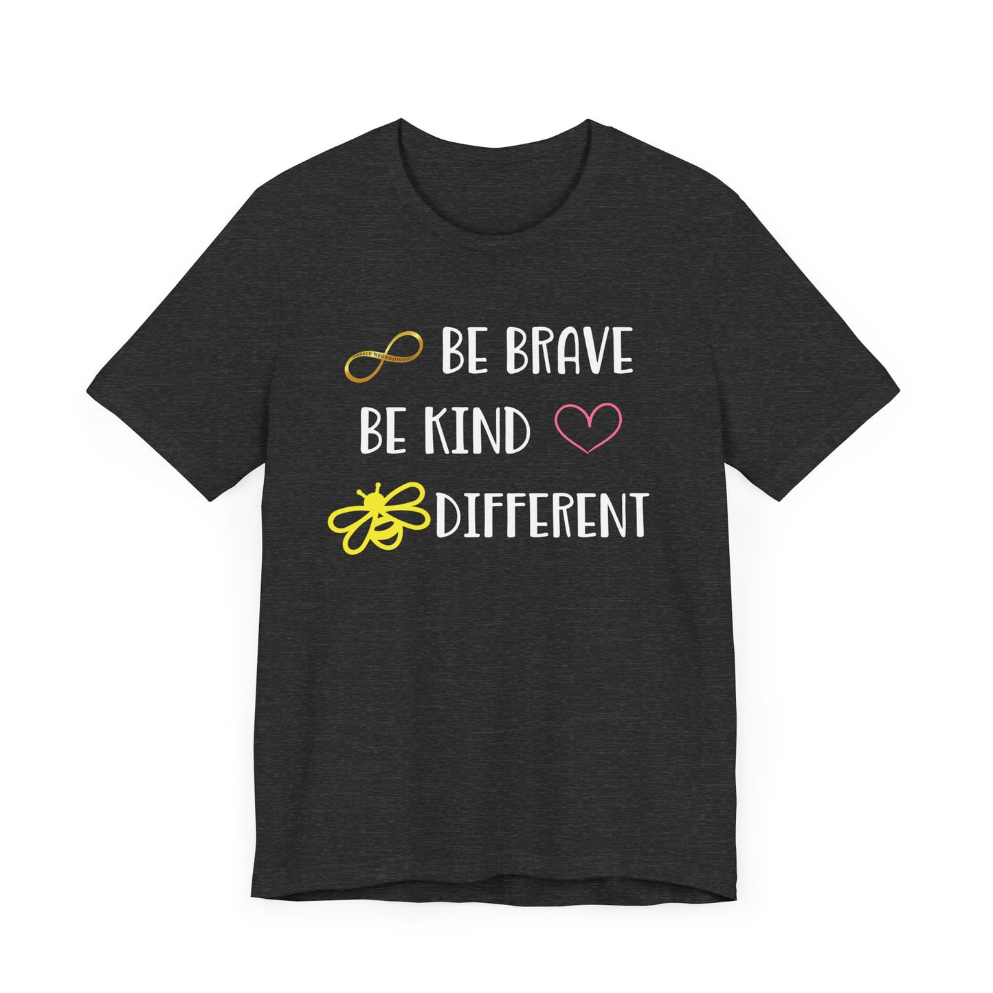 Positive Vibes Unisex Jersey Tee with Heart & Infinity Design
