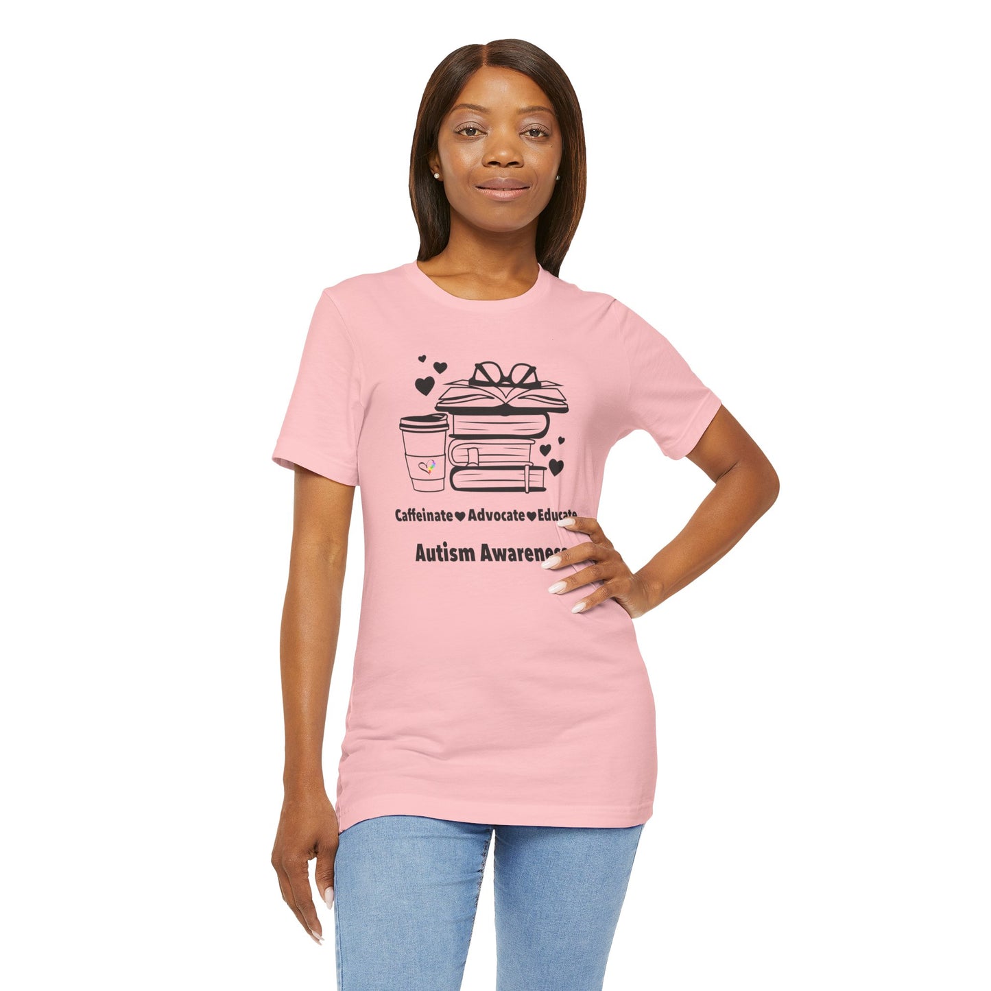 Caffeinate Advocate Educate Tee