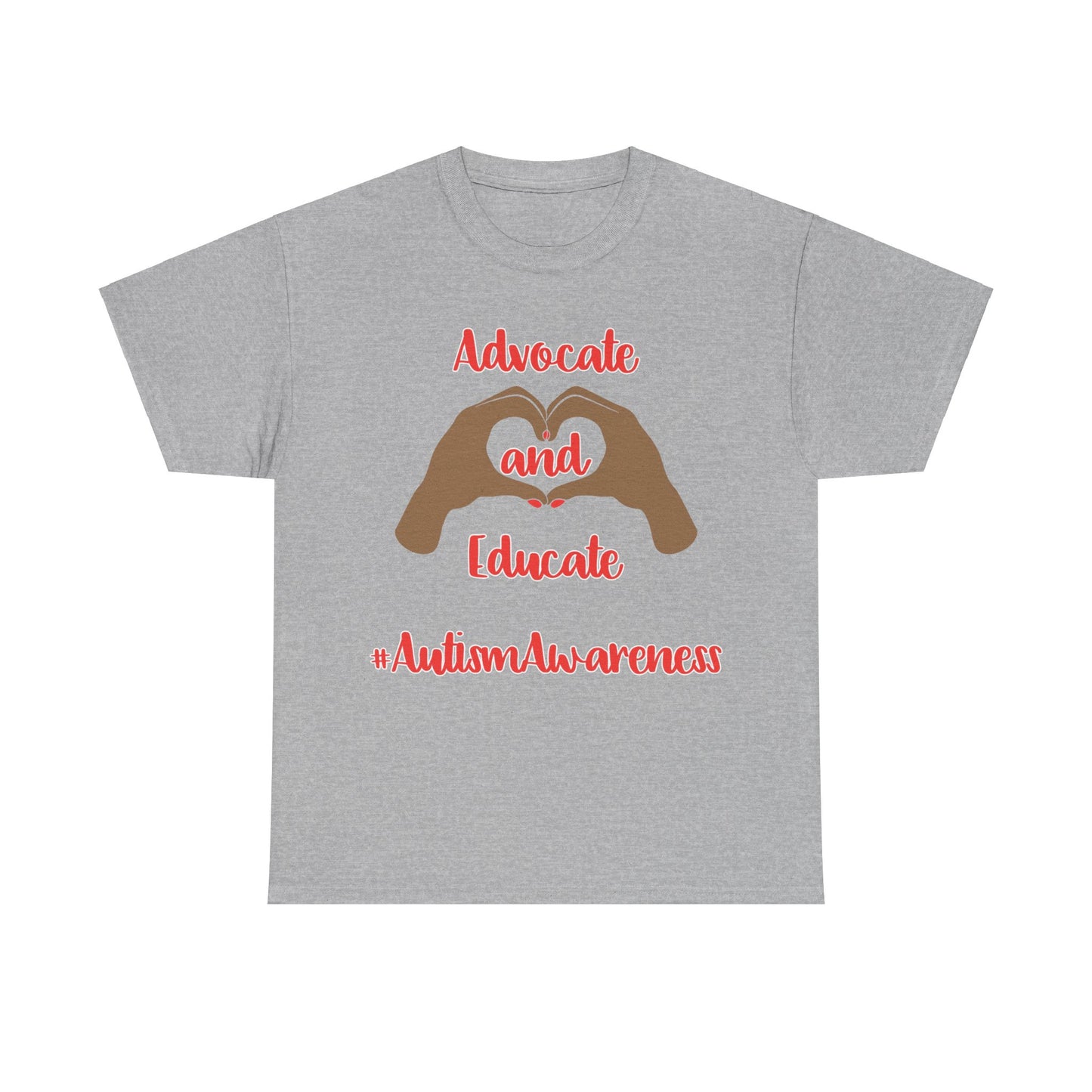 "Advocate and Educate" Unisex Heavy Cotton Tee