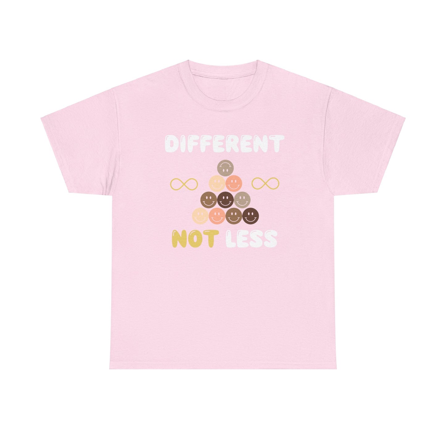 Different NOT Less (no hashtag) Unisex Heavy Cotton Tee