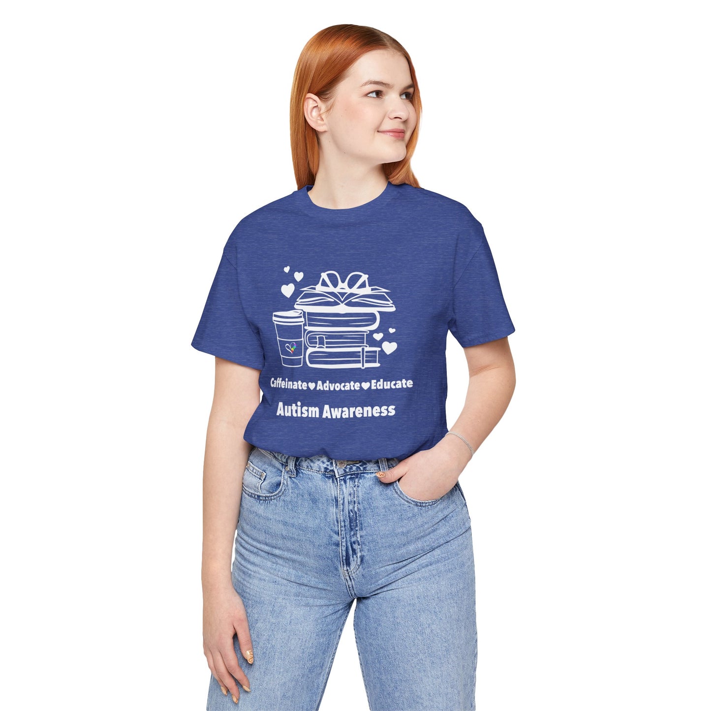 Caffeinate Advocate Educate Unisex Jersey Short Sleeve Tee