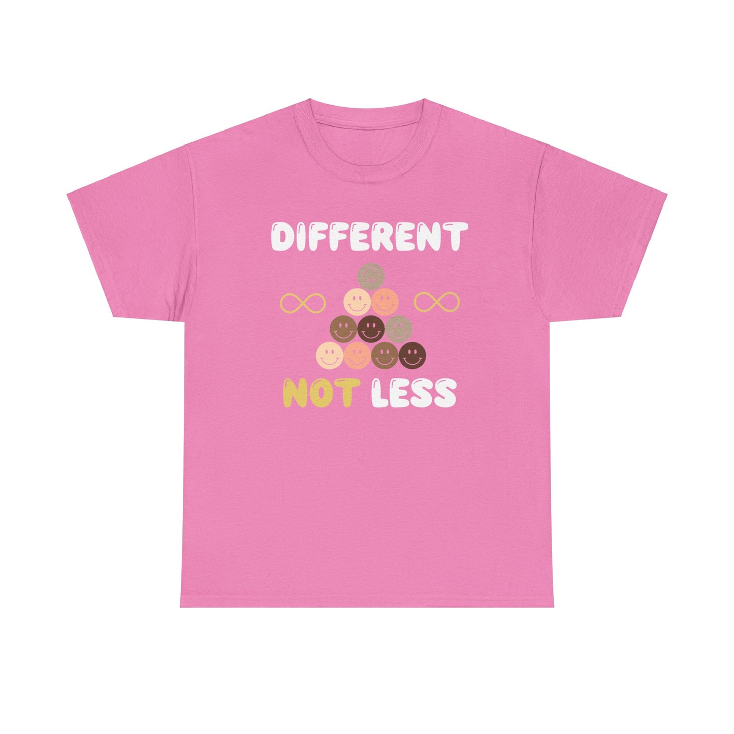 Different NOT Less (no hashtag) Unisex Heavy Cotton Tee