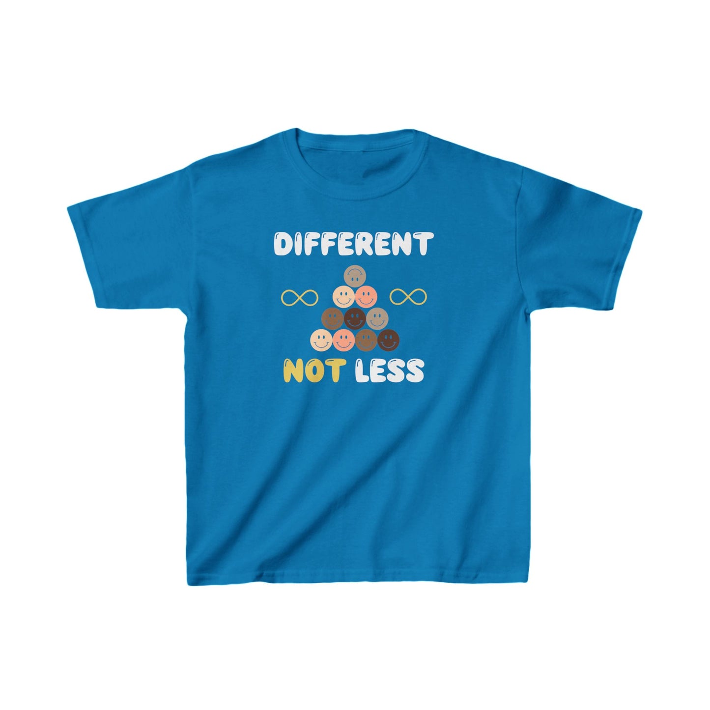 "Different NOT Less" Kids Heavy Cotton™ Tee