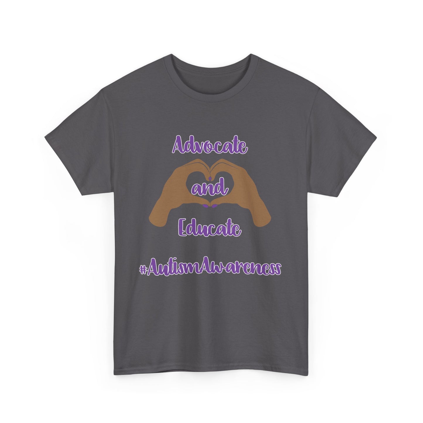 "Advocate and Educate"  Unisex Heavy Cotton Tee