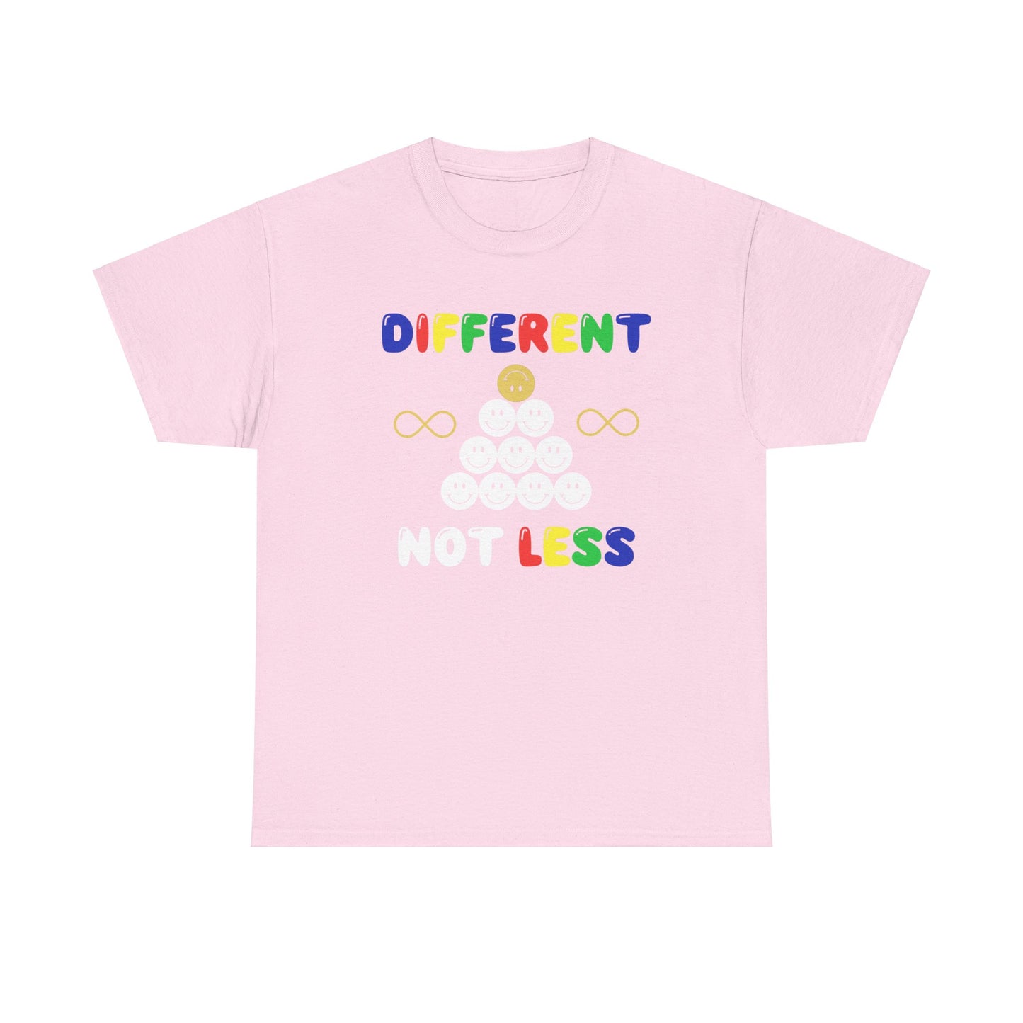 Different NOT Less Colorful (no hashtag) Unisex Heavy Cotton Tee