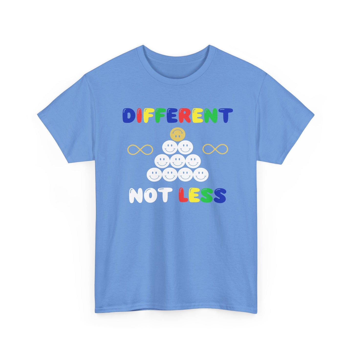 Different NOT Less Colorful (no hashtag) Unisex Heavy Cotton Tee