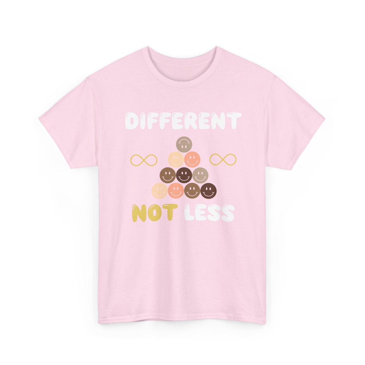 Different NOT Less (no hashtag) Unisex Heavy Cotton Tee