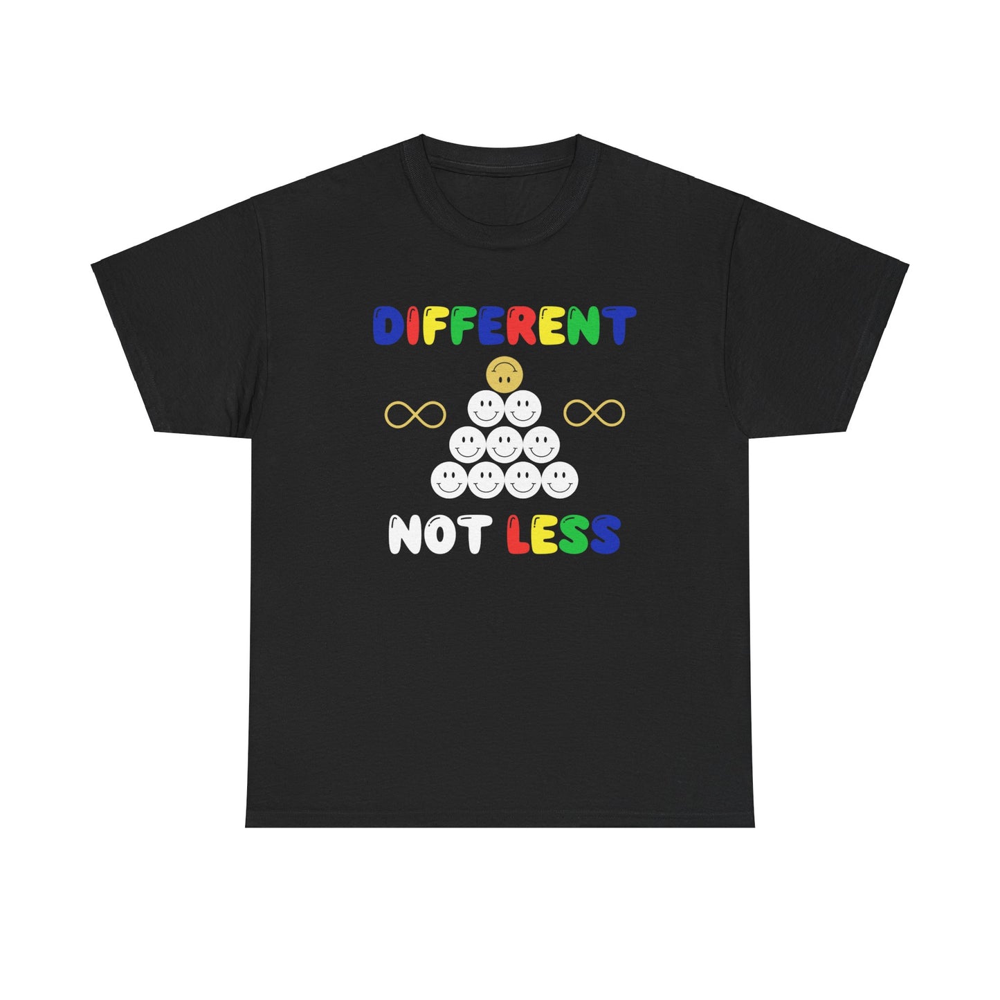 Different NOT Less Colorful (no hashtag) Unisex Heavy Cotton Tee